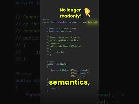 I don't like Primary Constructors in C#