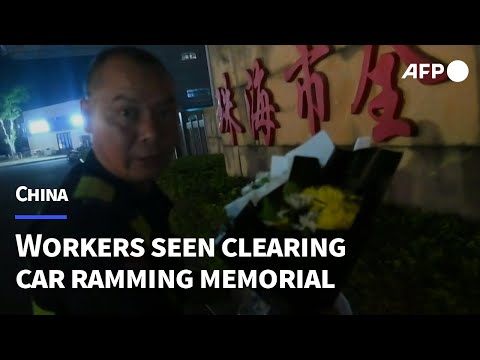 China clears memorial to victims of deadly car ramming attack | AFP