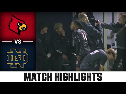 Louisville vs. Notre Dame ACC Men’s Soccer Highlights (2023)