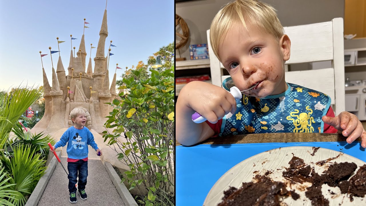 Celebrating Jackson's 2nd Birthday! Baby's First Haircut, Disney Mini Golf Fun & Eating Cake! The Tim Tracker