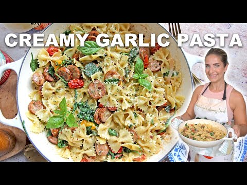 Quick Creamy Garlic Pasta | Easy Dinner Recipe!