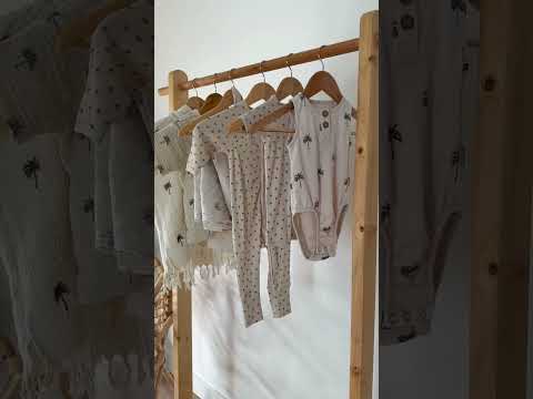 Our palm print, slow fashion, founder-made. #sustainablekidswear #childrensclothing #babyapparel