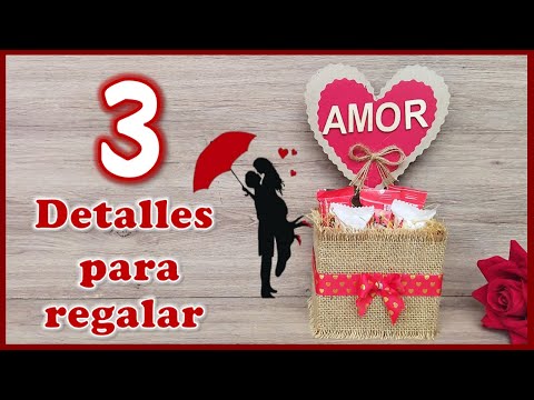 3 LINDOS DETALLES PARA REGALAR - Crafts for Valentine's Day - Día del amor