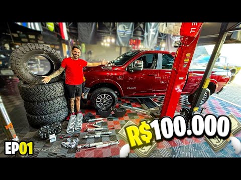 GASTEI R$100.000 NA RAM 3500 LONGHORN 😱 NOVO PROJETO EP1