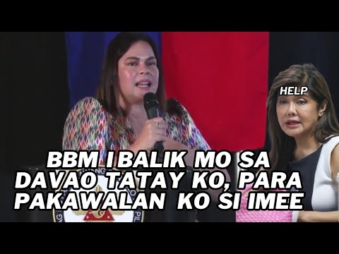 "HOSTAGE SI IMEE? | BBM IBALIK MO SI DAVAO SI DU30, PARA PAKAWALAN KO KAPATID MO