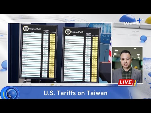YouTube video thumbnail: U.S. Sets 20% Tariff on Most Taiwan Exports