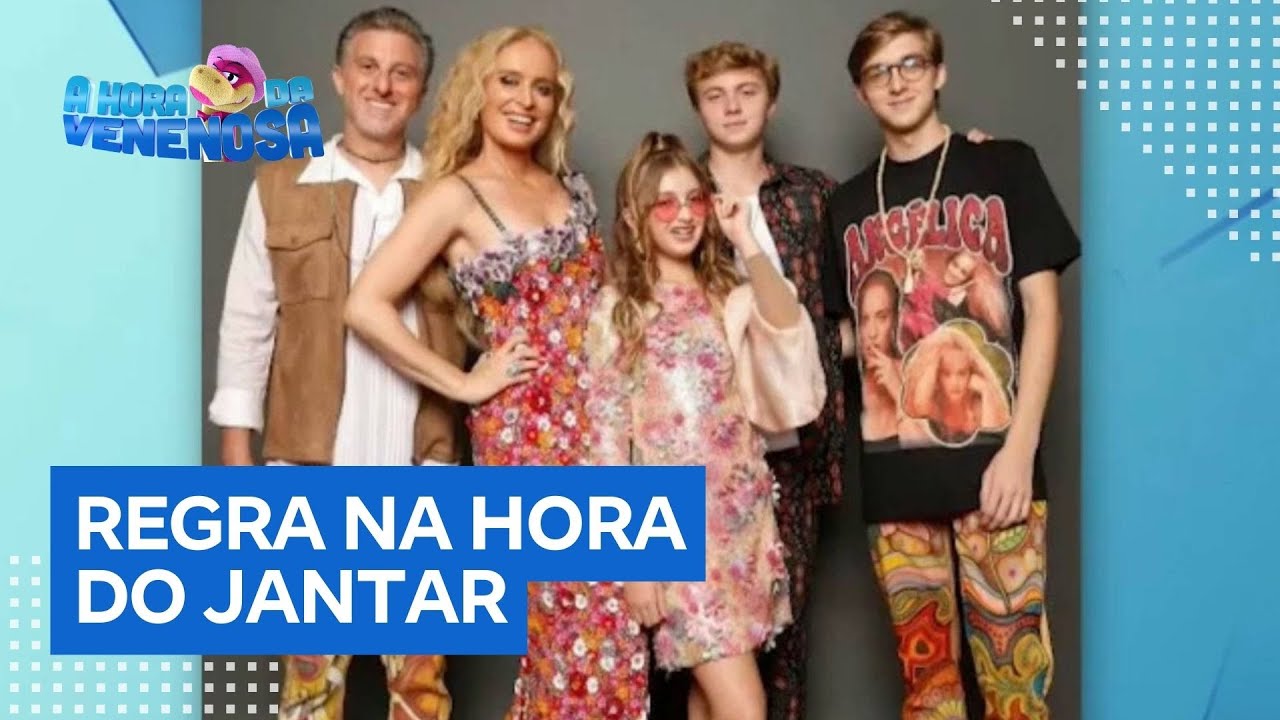 Angélica revela regra na hora do jantar que garante a união da família