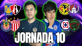 PREDICCIONES JORNADA 10 LIGA MX 🔥🔥🔥