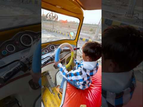 Everyone enjoying in auto rickshaw