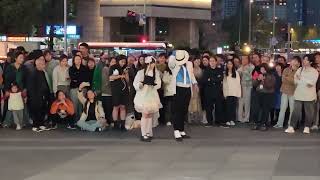 Smooth hat trick🎩 | Dance Lesson - Michael Jackson impersonator show in China #hat #trick #tricks