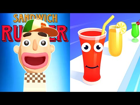 Sandwich Runner VS Juice Run! - Gameplay Walkthrough iOS/Android Live 2