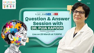 Live Q&A Session with Dr. Puja Kapoor at 7.30pm