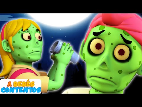 A Bebés Contentos | Familia Dedo con Zombies | Canciones Infantiles | Halloween Songs