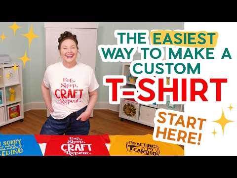 *BEST* Cricut Iron-on Vinyl Tutorial: Custom HTV T-shirt For Beginners!