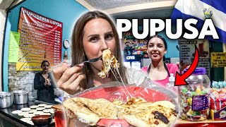 FIRST TIME Trying PUPUSAS (El Salvador’s most popular street food) 🇸🇻