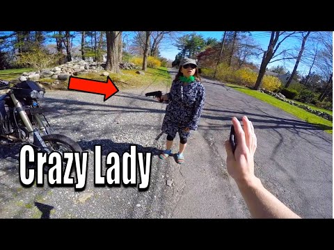 Crazy Lady vs Dirt Bike