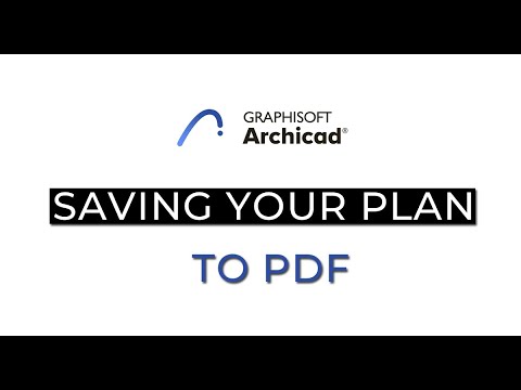 ArchiCAD 24 - Exporting Floor Plan to PDF