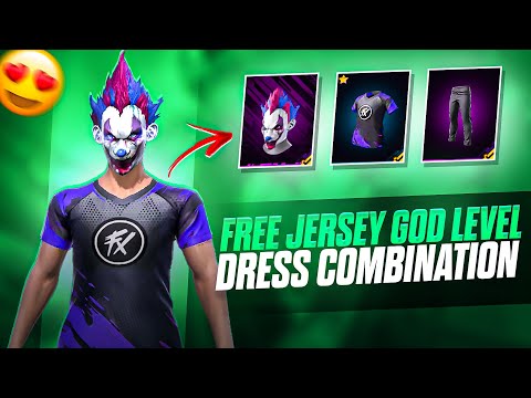 FREE FIRE FREE JERSEY GOD LEVEL DRESS COMBINATION || NO TOP UP & PAID DRESS COMBO | MAD HYPER GAMING