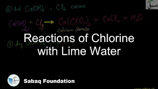 Reactions of Chlorine with Lime Water