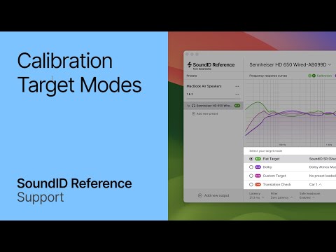 Target Modes in SoundID Reference