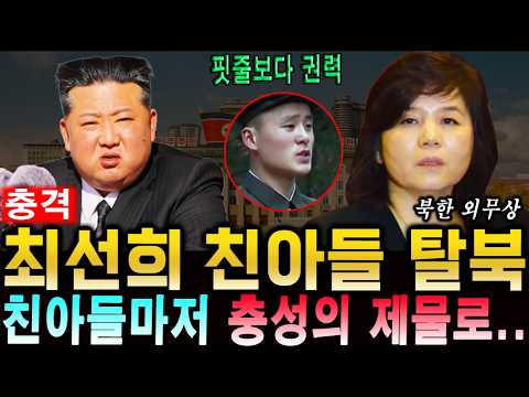 북한 최선희 외무상 친아들 탈북!? 친아들마저 충성 제물로 바치는 잔혹함ㅣ 탈북감동사연