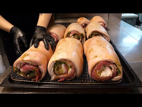 미국식 바베큐 샌드위치 / american style barbecue sandwich - korean street food