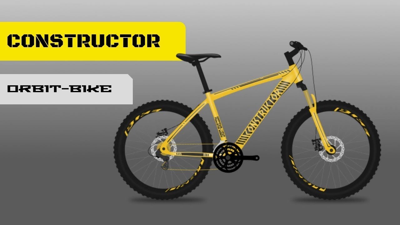 Yellow Constructor Bicycle Design