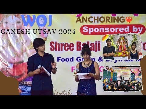 We Did Anchoring in the World of Joy: Ganesh Utsav 2024 💗 | Ashu & Mishka 🔥