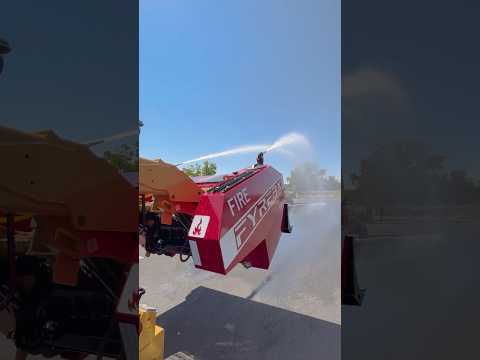 A Drivable Fire Fighting Machine! 🔥 #fire #farming #machine