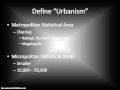 Urban Geography Concepts and Statistics
