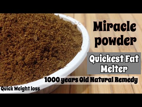 Miracle Powder for Quick Weight Loss | Natural Remedy to lose Weight | Ayurvedic Fat Melter