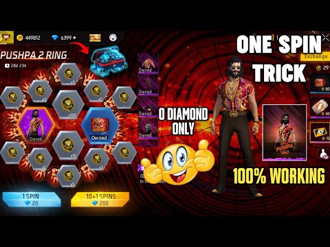 Pushpa 2 Ring Event Free Fire | Free Fire New Event | Pushpa Raj Bundle 1 Spin Trick | Free Diamond