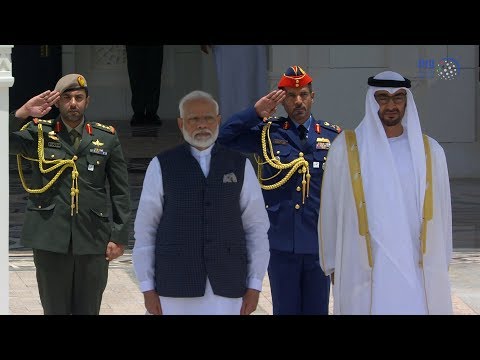 محمد بن زايد يستقبل رئيس وزراء الهند
