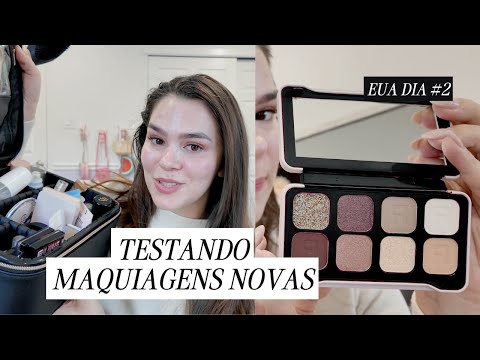 Se arrume comigo testando maquiagens novas da gringa! | Gabi Ferreira