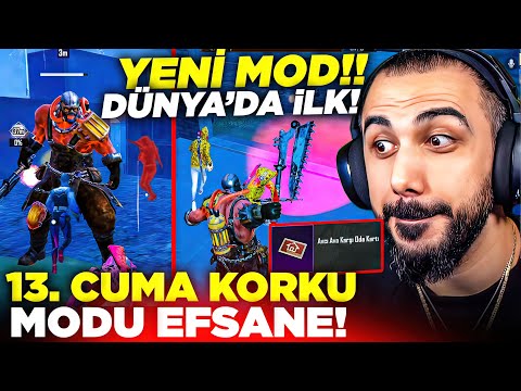 DÜNYA DA İLK!! 😱 SADECE BANA GELEN YENİ MOD! 13. CUMA KORKU MODU EFSANE OLMUŞ | PUBG MOBILE