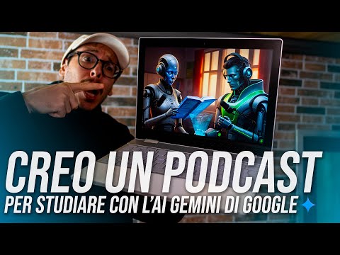 Studiare e CREARE PODCAST con l'IA di GOOGLE NotebookLM..gratuitamente! UN RISCHIO?