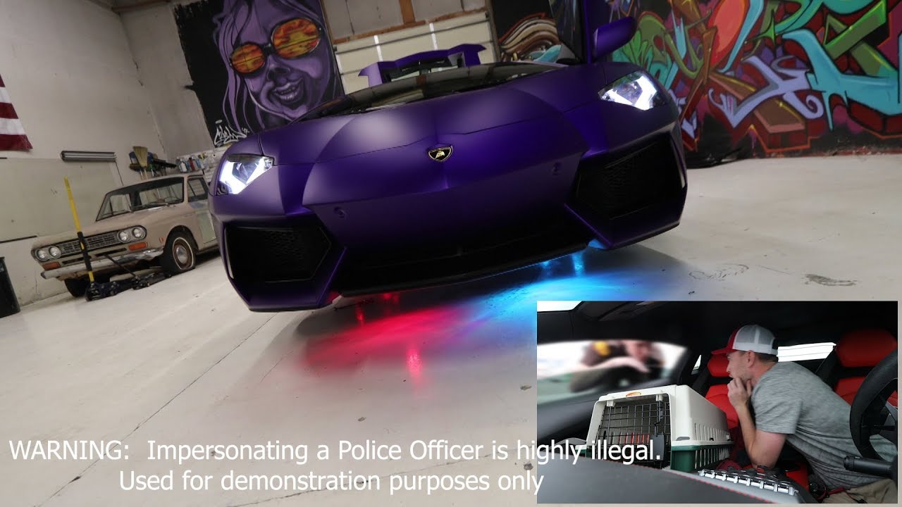 Police NOT HAPPY with illegal Aventador Mods