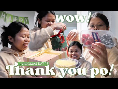 🎄vlogmas day 19 ⎯ wow😱 early gifts arrived! ang dami! grocery for another nico's birthday lunch✨