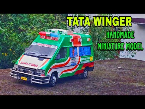 TATA WINGER AMBULANCE MINIATURE MODEL