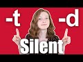 Disappearing 't' and 'd' Sounds