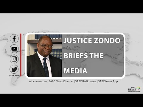 Acting Chief Justice Raymond Zondo media briefing