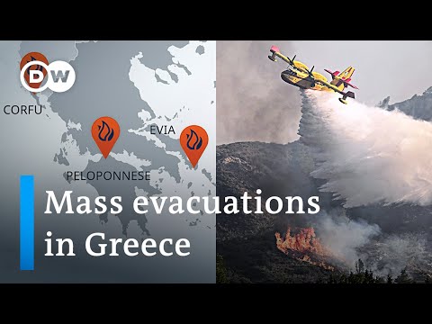 'We are at war' Greece wildfires blaze with no respite | DW News