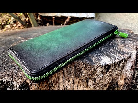【Making】Green Metal Zipper Wallet