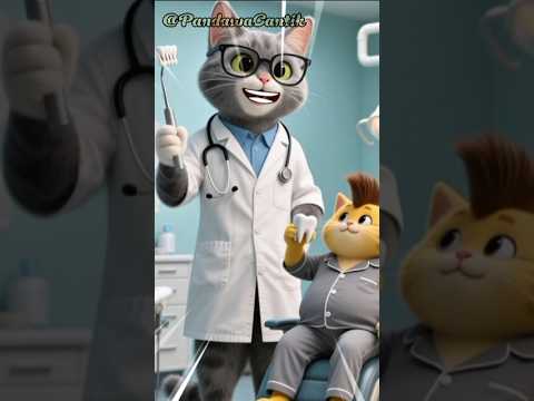 Periksa ke dokter gigi #comedy #funny #shortvideo #kucinglucu #animation