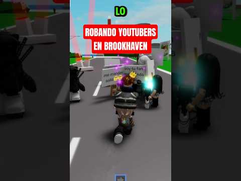 ROBANDO YOUTUBERS EN BROOKHAVEN 😱 #roblox #robloxshorts #robloxedit #brookhaven #robloxgames #game