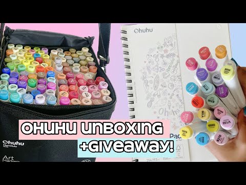 Ohuhu package unboxing review! + giveaway😱