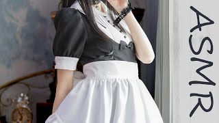 【ASMR┊KU100】メイドのマッサージ耳ふー♡