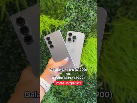 Photos on Samsung Galaxy Fold 6 vs. Apple iPhone 15 Pro