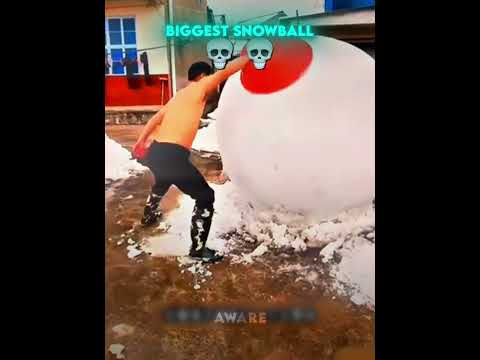 Biggest SNOW BALL?!?!