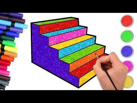 ✏️How to Draw 3D Stairs for Beginners🏰 | Easy Drawing Tutorial for Kids 🎨Chiki Art Hindi